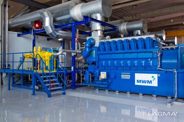 Б/У Газовый двигатель станция MWM 2032,16 мвт, 2011 г.