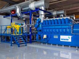 Б/У Газовый двигатель станция MWM 2032,16 мвт, 2011 г.