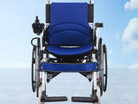 Lithium battery Lightweight Folding Portable Handicapped Electric Wheelchair - photo 2